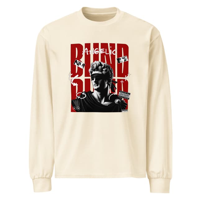 Angelic Blind T-Shirt Long Sleeve Bold Man