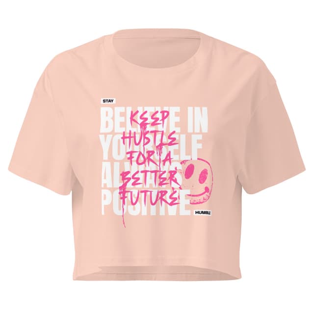Believe In Yourself Crop Top Woman