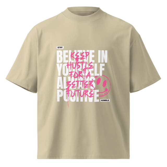 Believe In Yourself T-Shirt Oversize Eco Woman