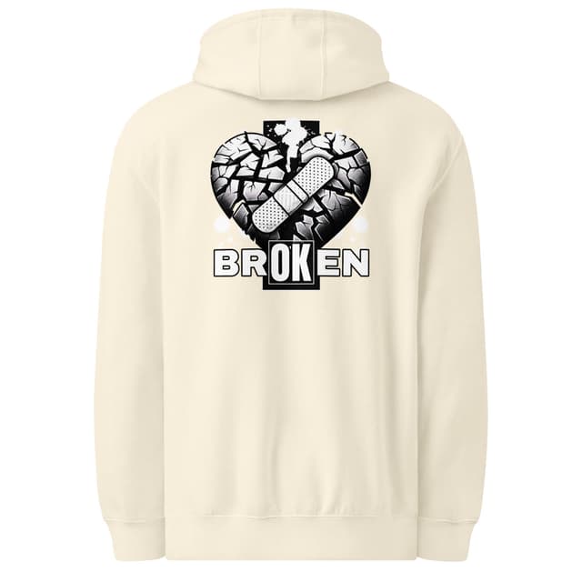 Broken Heart Hoodie Bold Style Woman