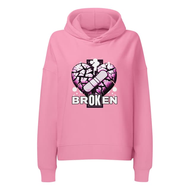 Broken Heart Hoodie Premium Woman