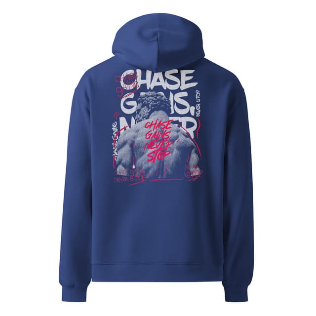 Chase Gains Never Stop Hoodie Oversize Man
