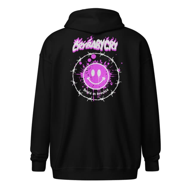 Cry Baby Hoodie Zip Woman