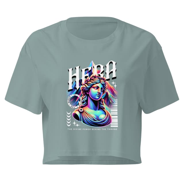 Hera Queen of Olympus Crop Top Woman