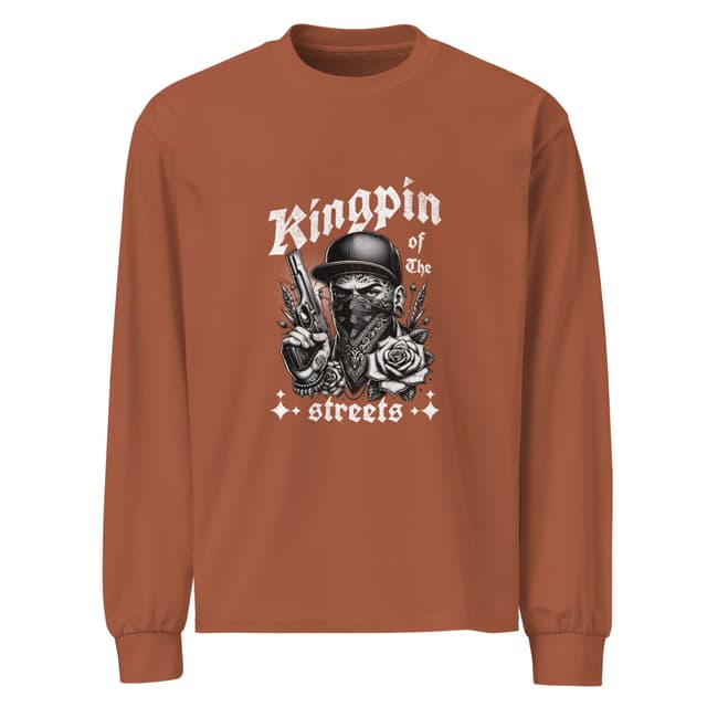 Kingpin of the Streets T-Shirt Long Sleeve Man