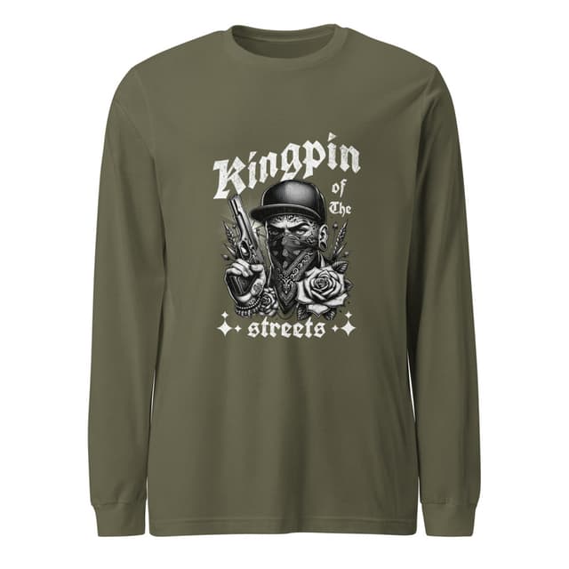 Kingpin of the Streets T-Shirt Long Sleeve Premium Man