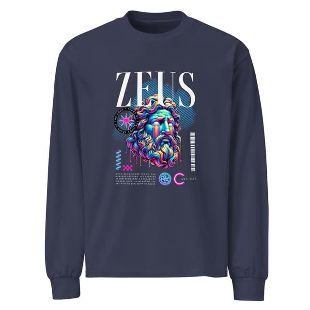 Camiseta de Manga Longa Bold Lágrimas de Zeus