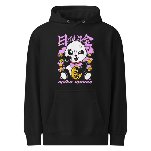 Panda Make Money Hoodie Bold Style Woman