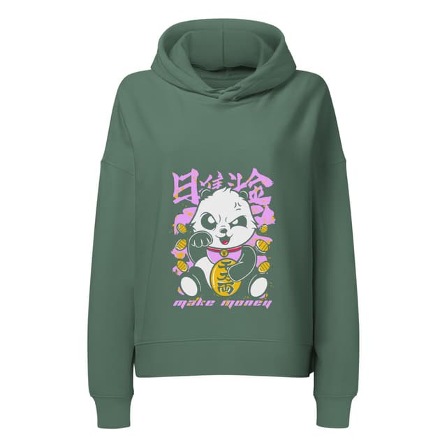 Panda Make Money Hoodie Premium Woman