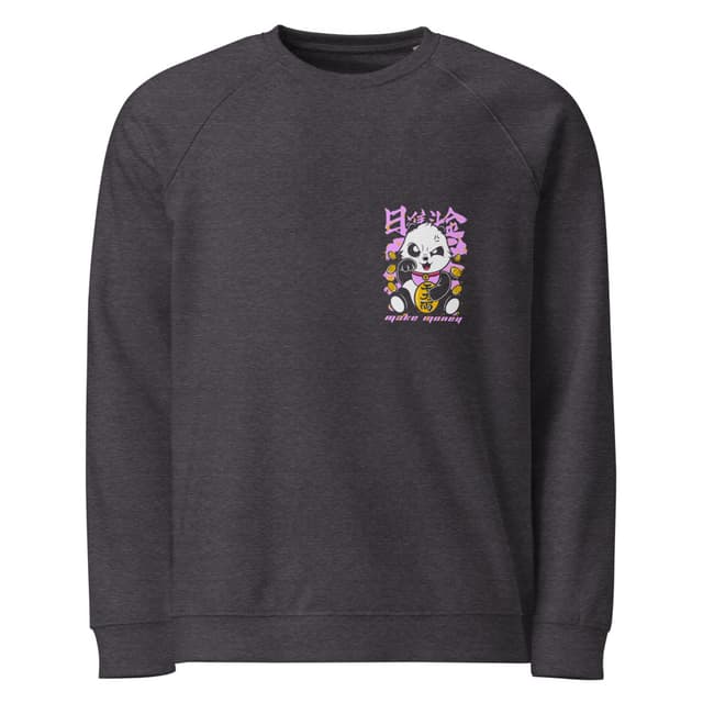 Panda Make Money Sweatshirt Eco Style Woman