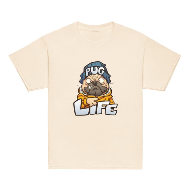 Pug Life T-Skjorte Barn Boy
