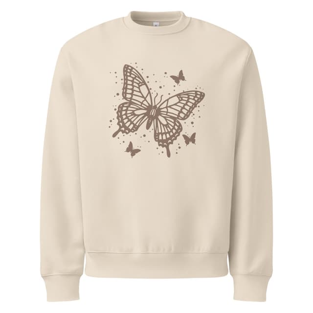 Women's Stencil Butterfly Oversized Sweatshirt
