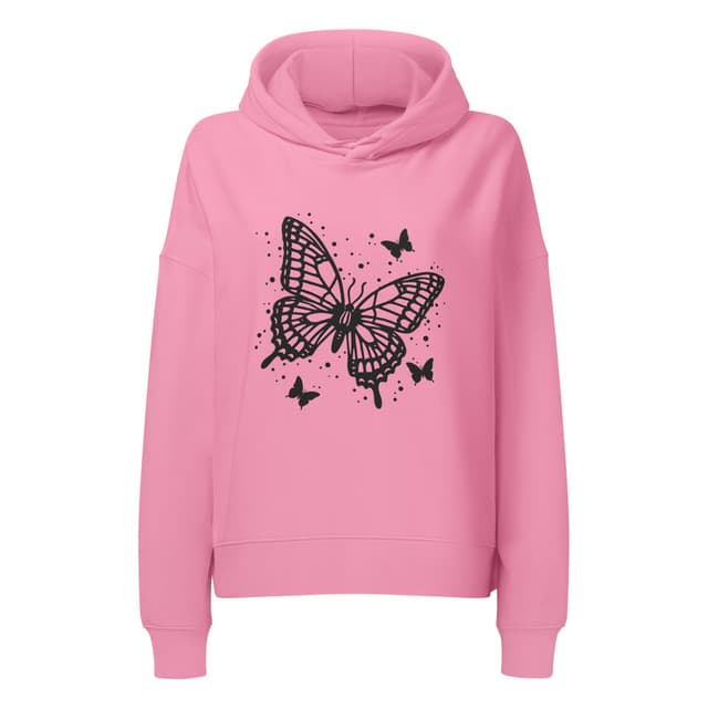 Stencil Butterfly Premium Hoodie for Women