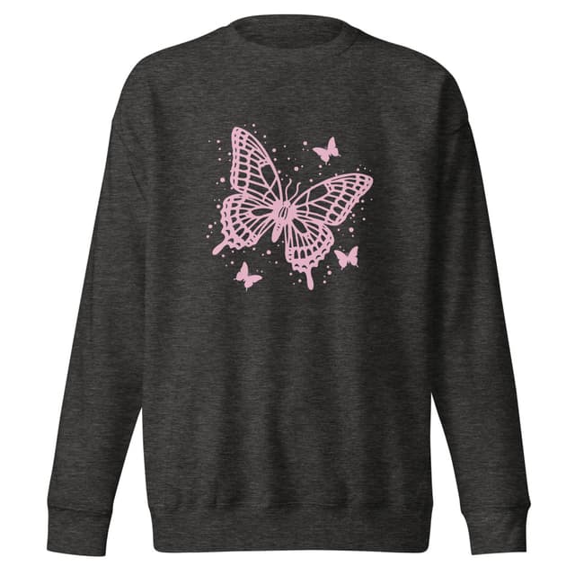 Stencil Butterfly Premium Sweatshirt for Women