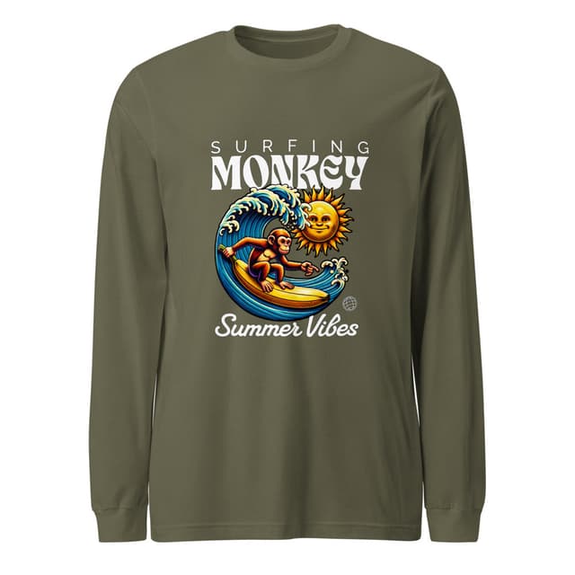 Surfing Monkey T-Shirt Premium Man
