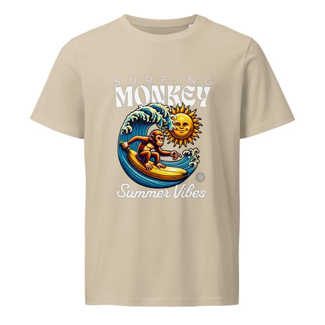 Surfing Monkey T-Shirt Soft Style Man