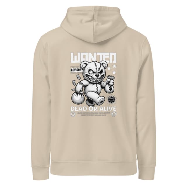 Teddy Bear Bandit Hoodie Eco Bold Man