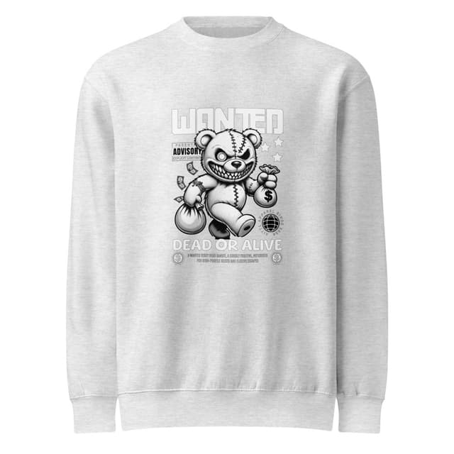 Teddy Bear Bandit Sweatshirt Classic Man