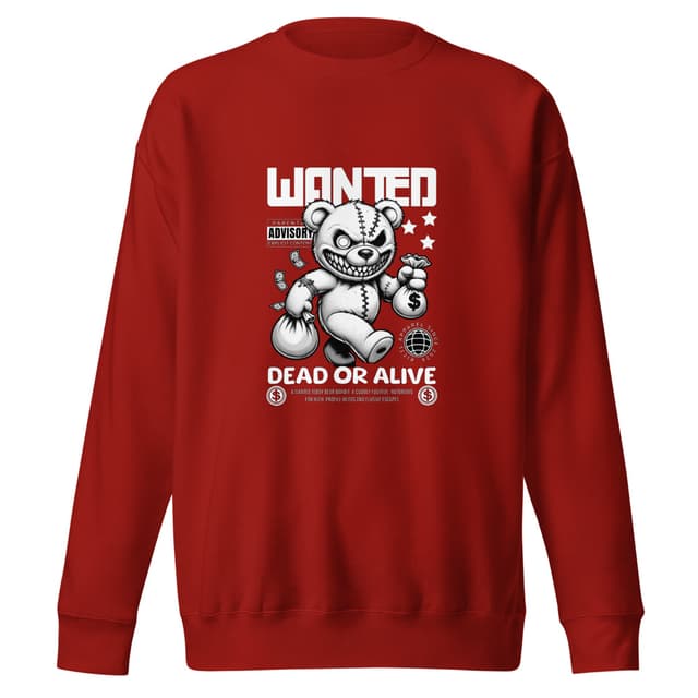 Teddy Bear Bandit Sweatshirt Premium Man