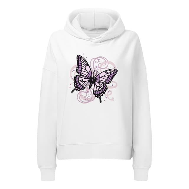 Violet Butterfly Sense Premium Hoodie for Women