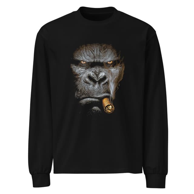Wildfire Gorilla TShirt Long Sleeve Bold Men